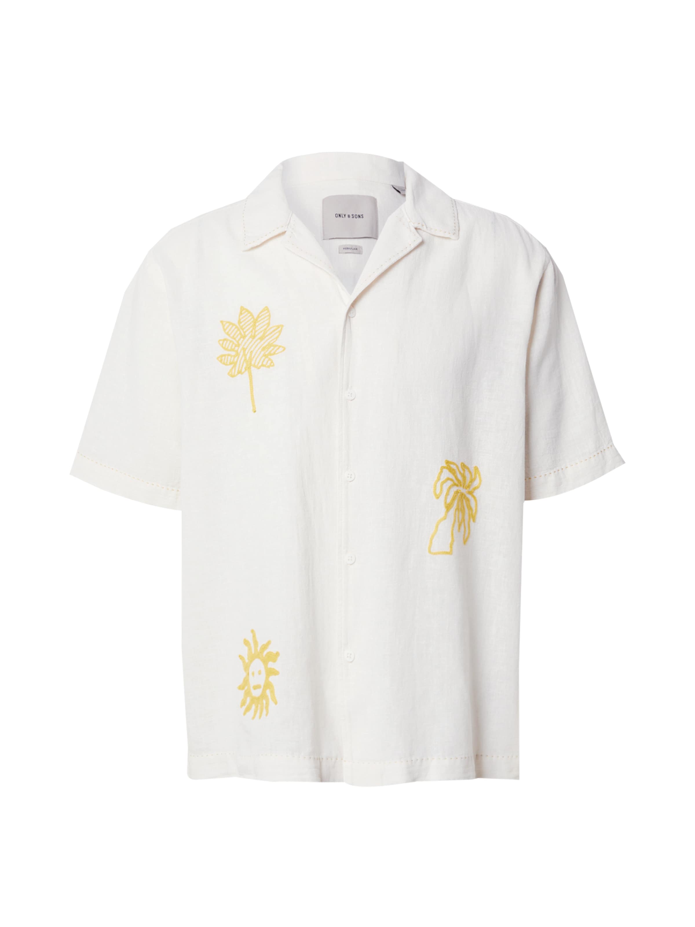 Only & Sons Overhemd 'ONSCaidenly' in Wit: voorkant