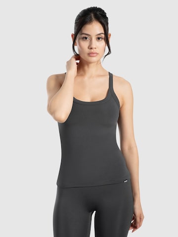 Smilodox Top ' Missie ' in Grey: front