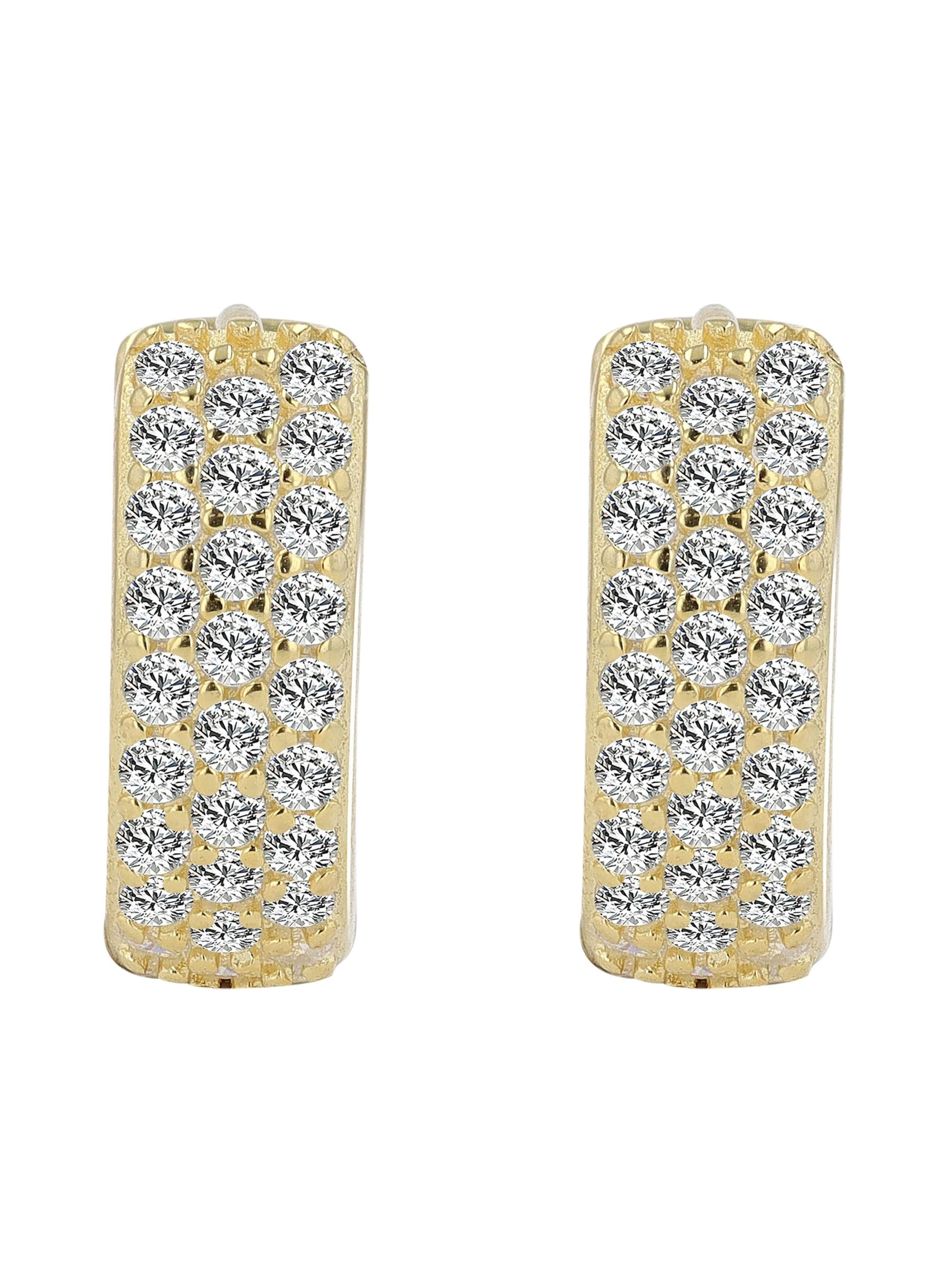 Akzent Earrings 'Senna, 925 Sterlingsilber, langlebig' in Gold