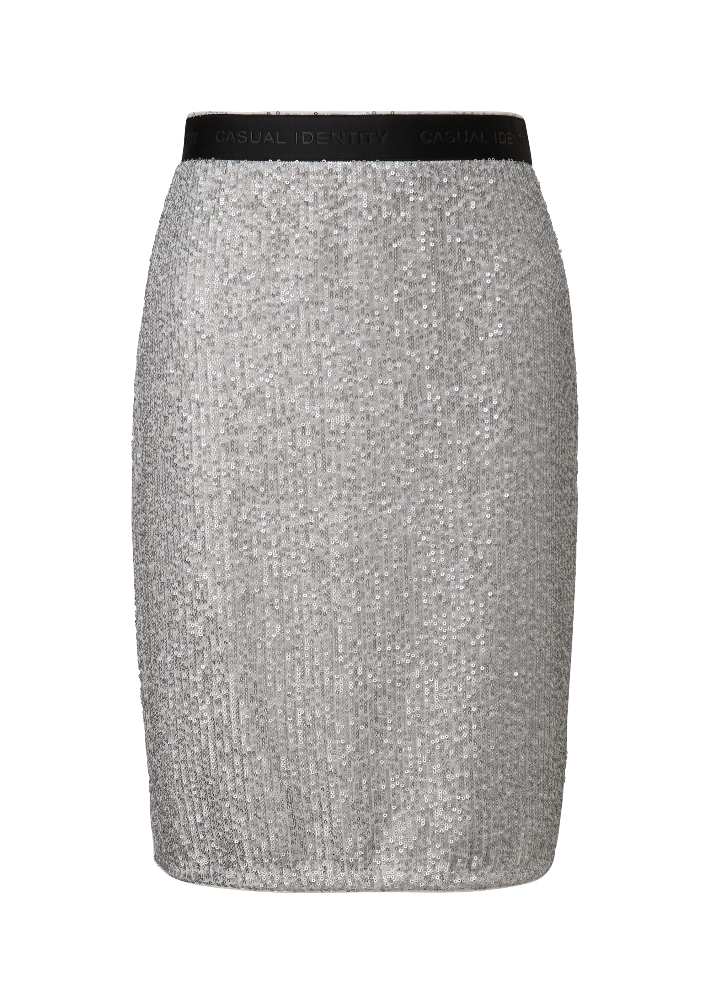 comma casual identity Sukňa - Strieborná: predná strana