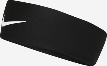 NIKE Athletic Headband in Black: front