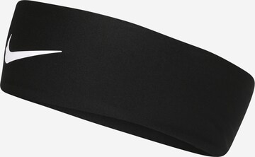 NIKE - Banda de cabeza deportiva en negro: frente
