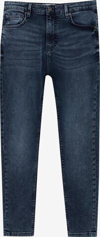 Coupe slim Jean Pull&Bear en bleu : devant