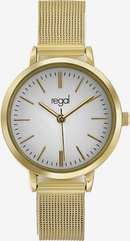 Montre à affichage analogique Lucardi en or : devant