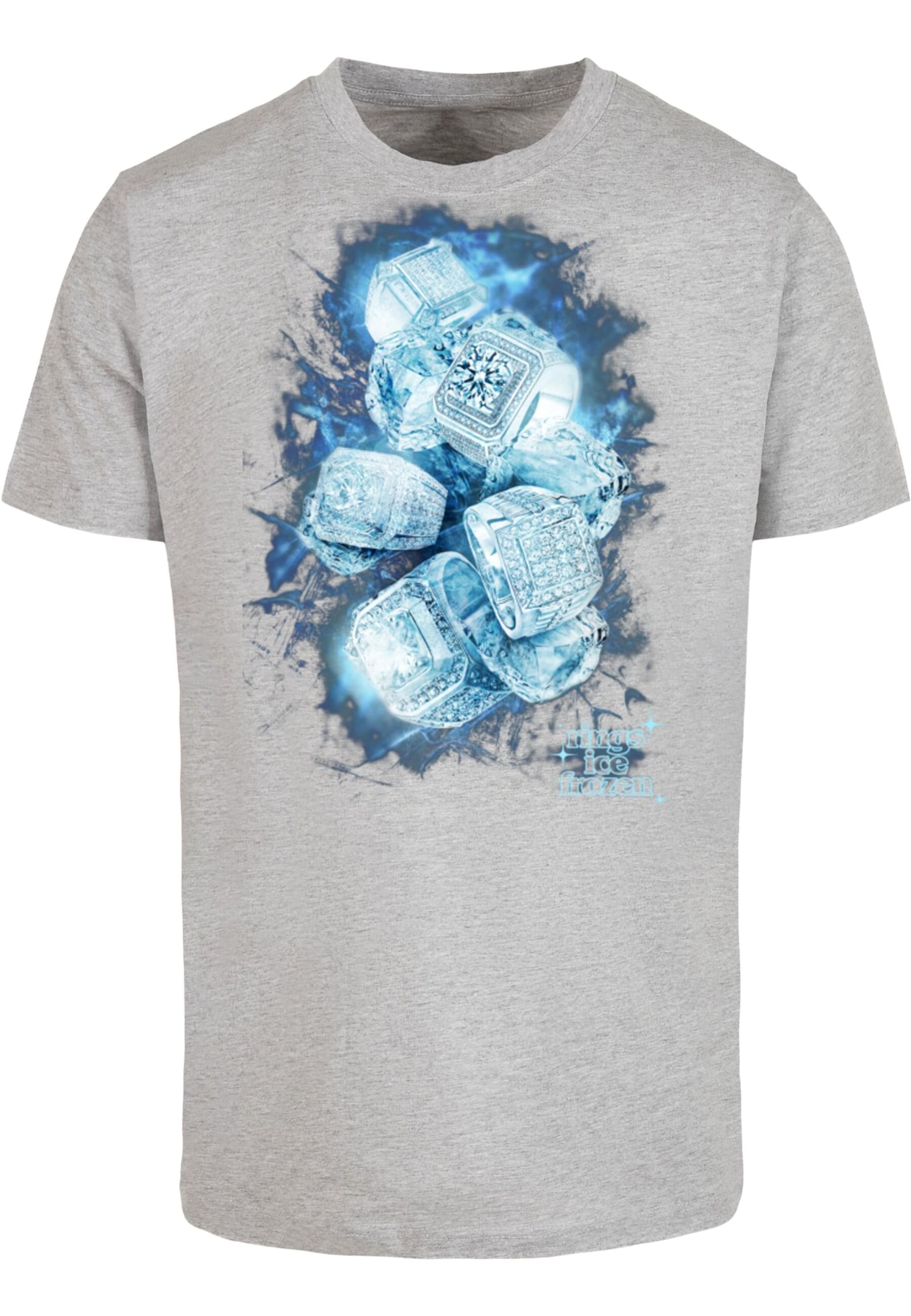 Mister Tee T-Shirt 'Ice Rings' in Grau: Vorderseite