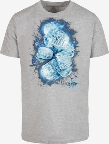 Mister Tee - Camisa 'Ice Rings' em cinzento: frente