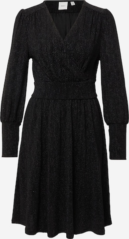 ICHI فستان 'NELLY' بلون أسود: الأمام