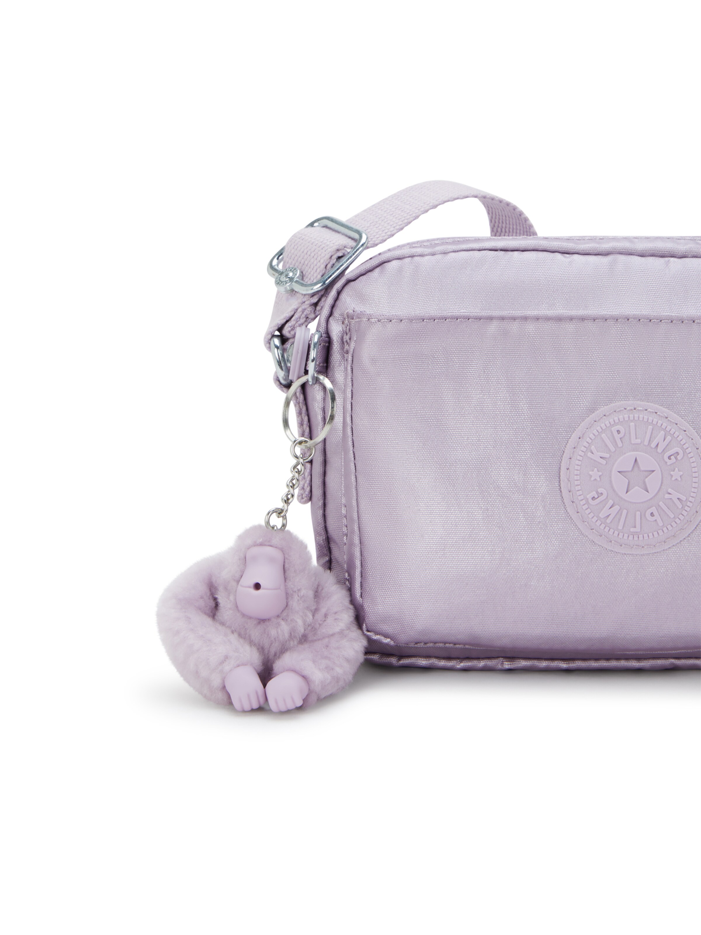 KIPLING - Mala de ombro 'Abanu' em roxo