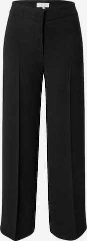 Notes du Nord Wide leg Pleated Pants 'Oliana' in Black: front