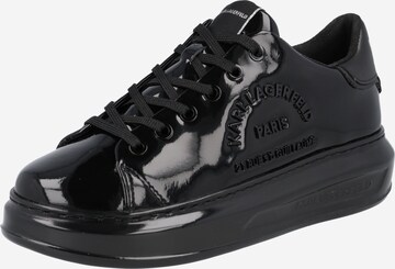Karl Lagerfeld - Sapatilhas baixas 'Kapri Metal Maison Shine' em preto: frente