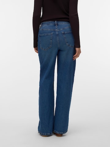 VERO MODA Wide Leg Jeans 'VMFLORA' in Blau