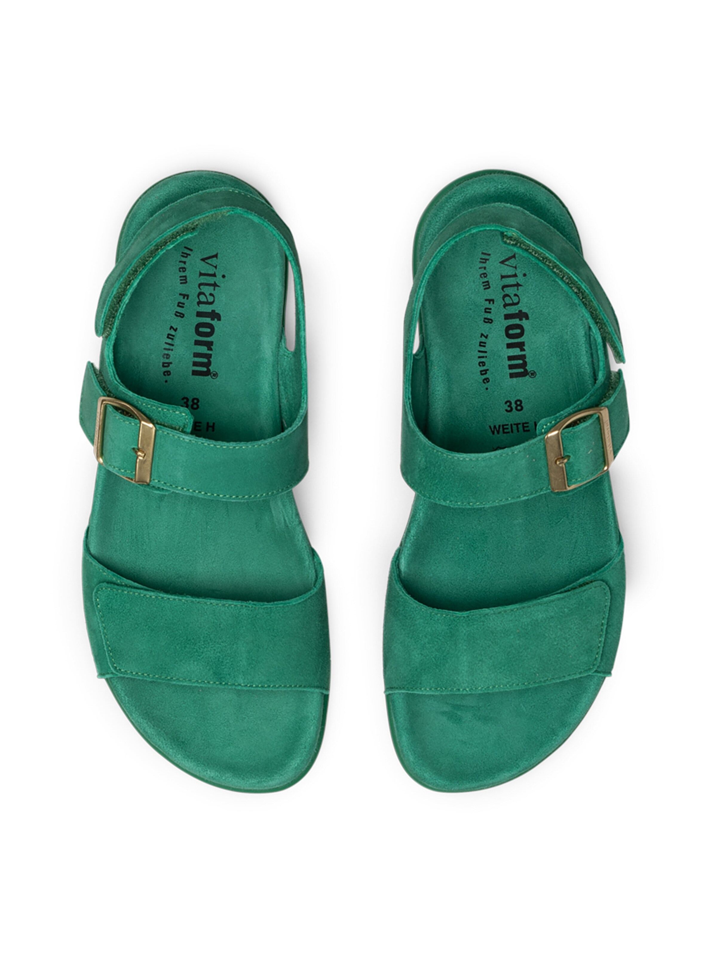 VITAFORM Sandale in Grün
