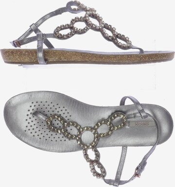 GEOX Sandals & High-Heeled Sandals in 41 in Silver: front