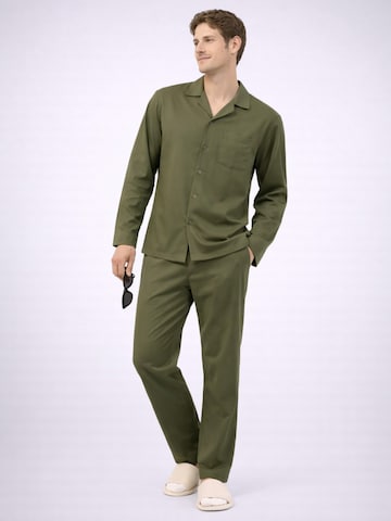 PANTONECLO Pyjama lang 'Pantoneclo Men’s Nightwear Set' in Groen