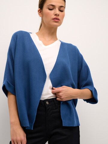 Cream Knit cardigan in Blue