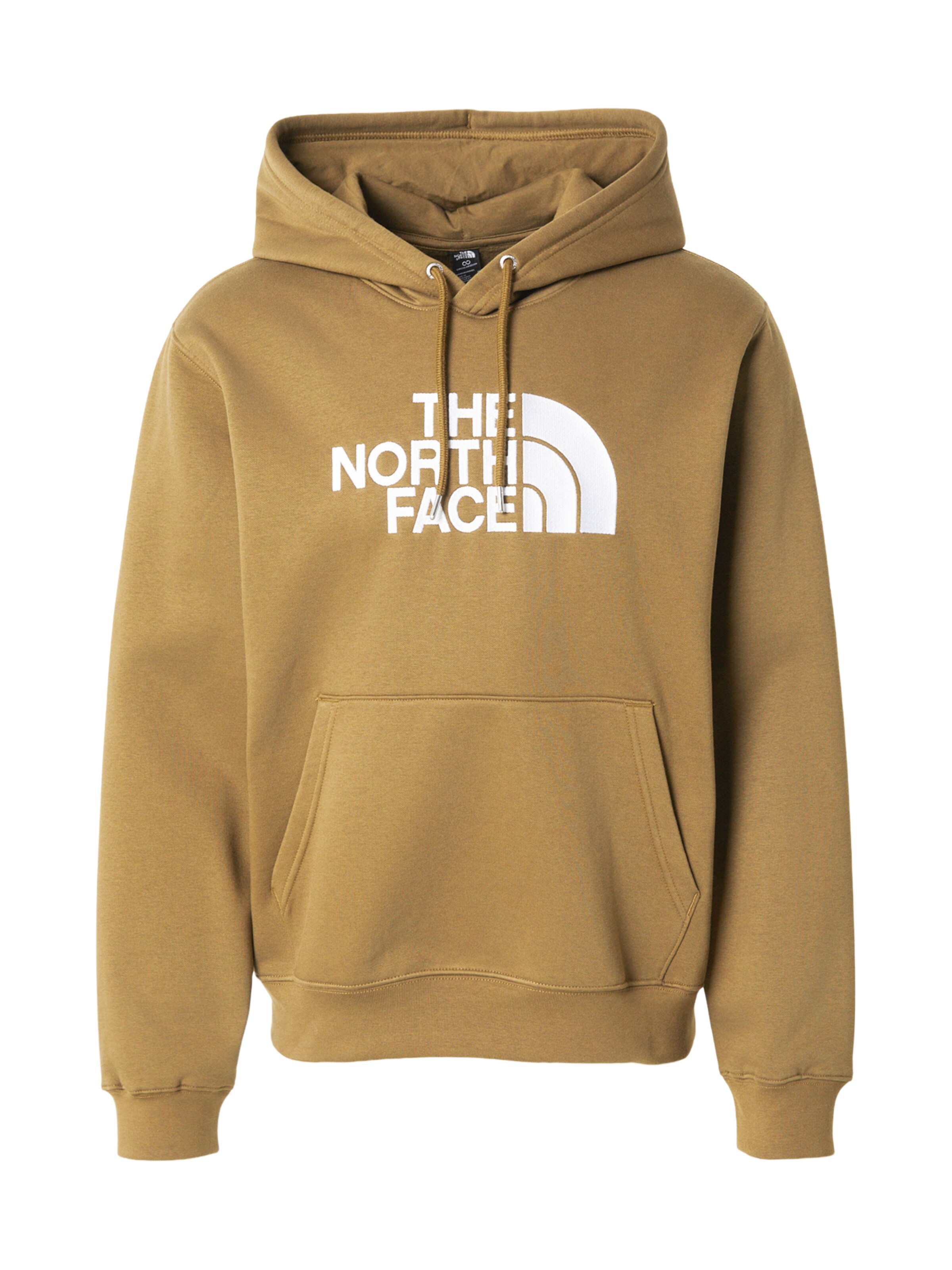 THE NORTH FACE Sweatshirt 'ESSENTIAL' in XS in de kleur Camel / Wit, Productweergave
