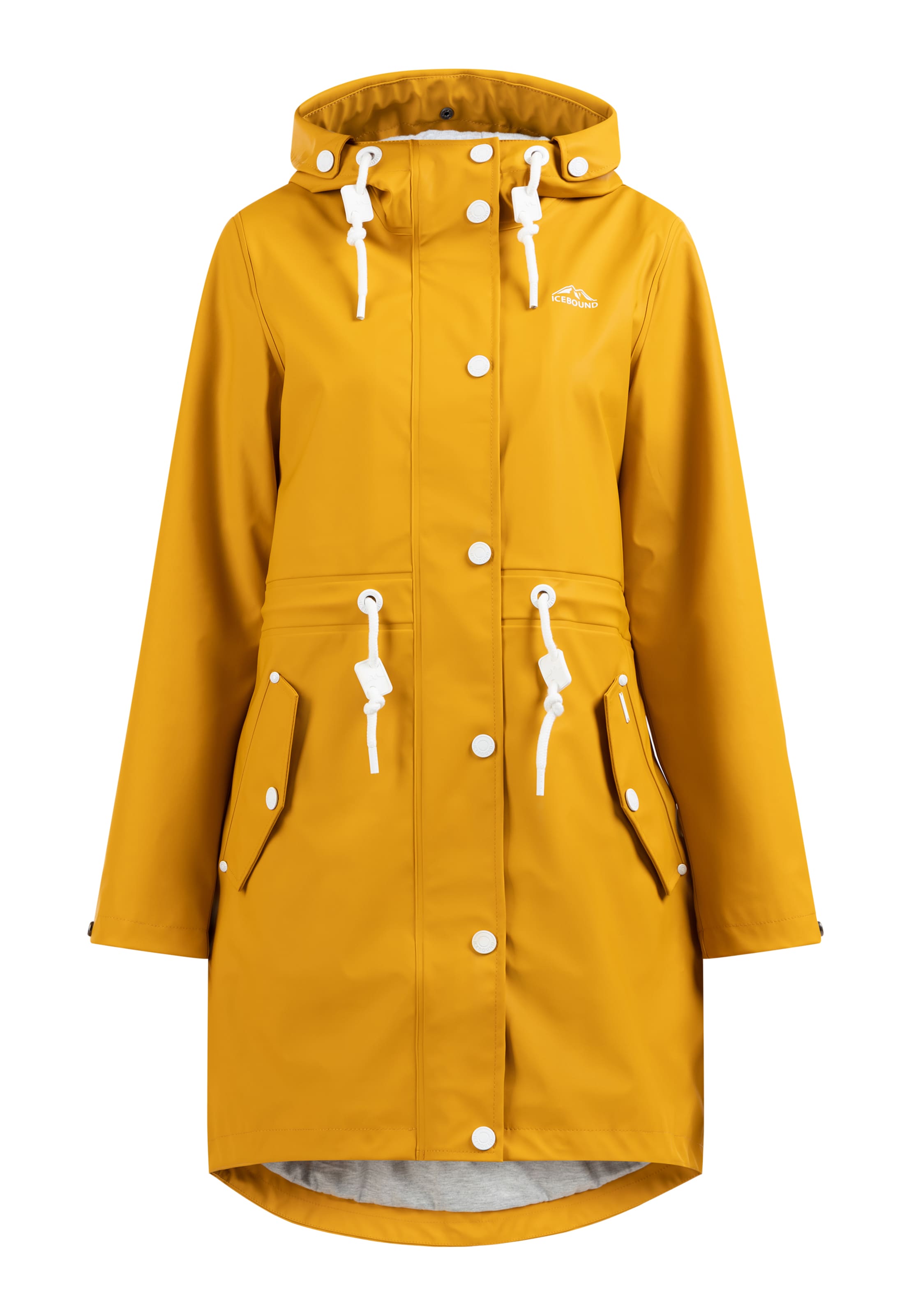 Yuka Raincoat in Yellow: front