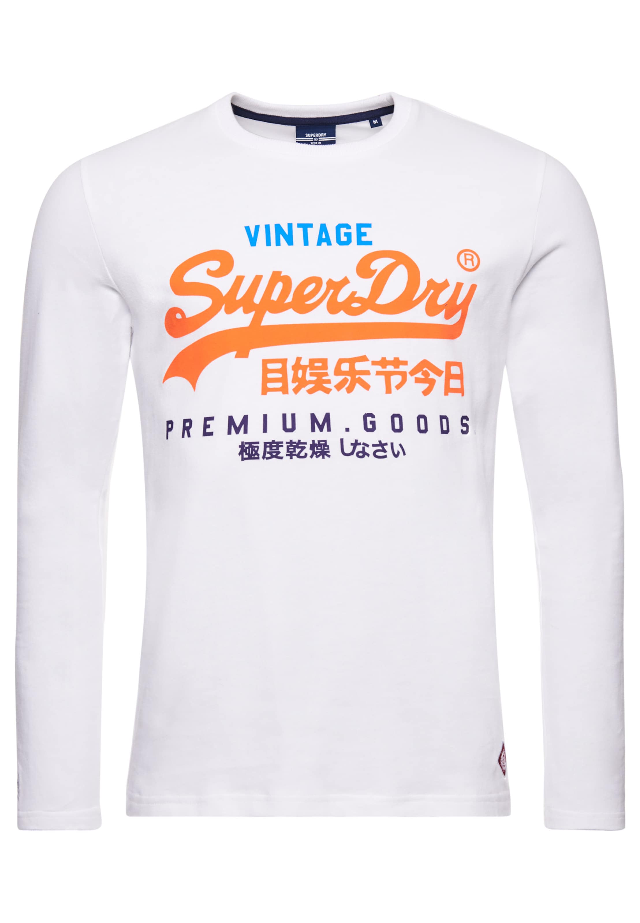 Männer Shirts Superdry Shirt in Weiß - FG42751
