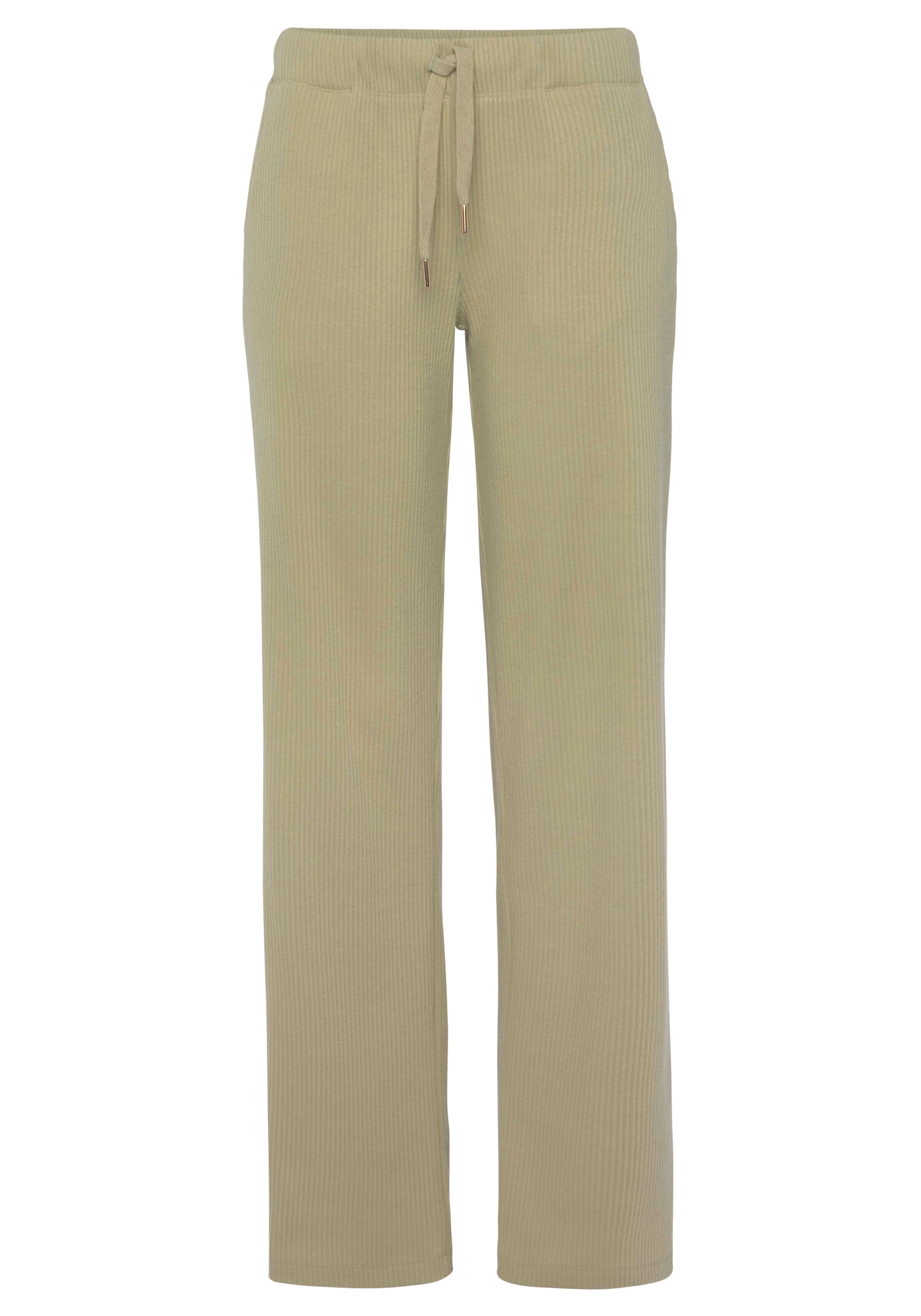 s.Oliver Pajama Pants in Beige: front