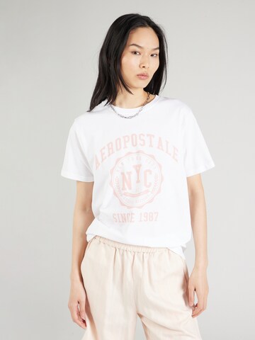 AÉROPOSTALE Shirt in White: front