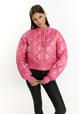 Veste mi-saison myMo ROCKS en rose : devant