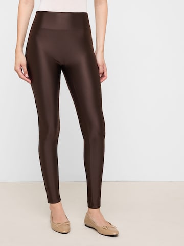 CALZEDONIA Skinny Leggings in Brown: front