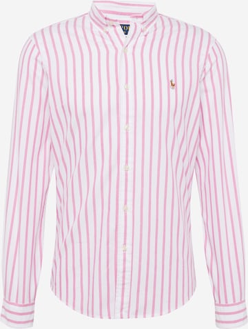 Coupe slim Chemise Polo Ralph Lauren en rose : devant