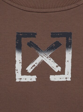 Key Largo Sweatshirt 'ELECTION' in Brown