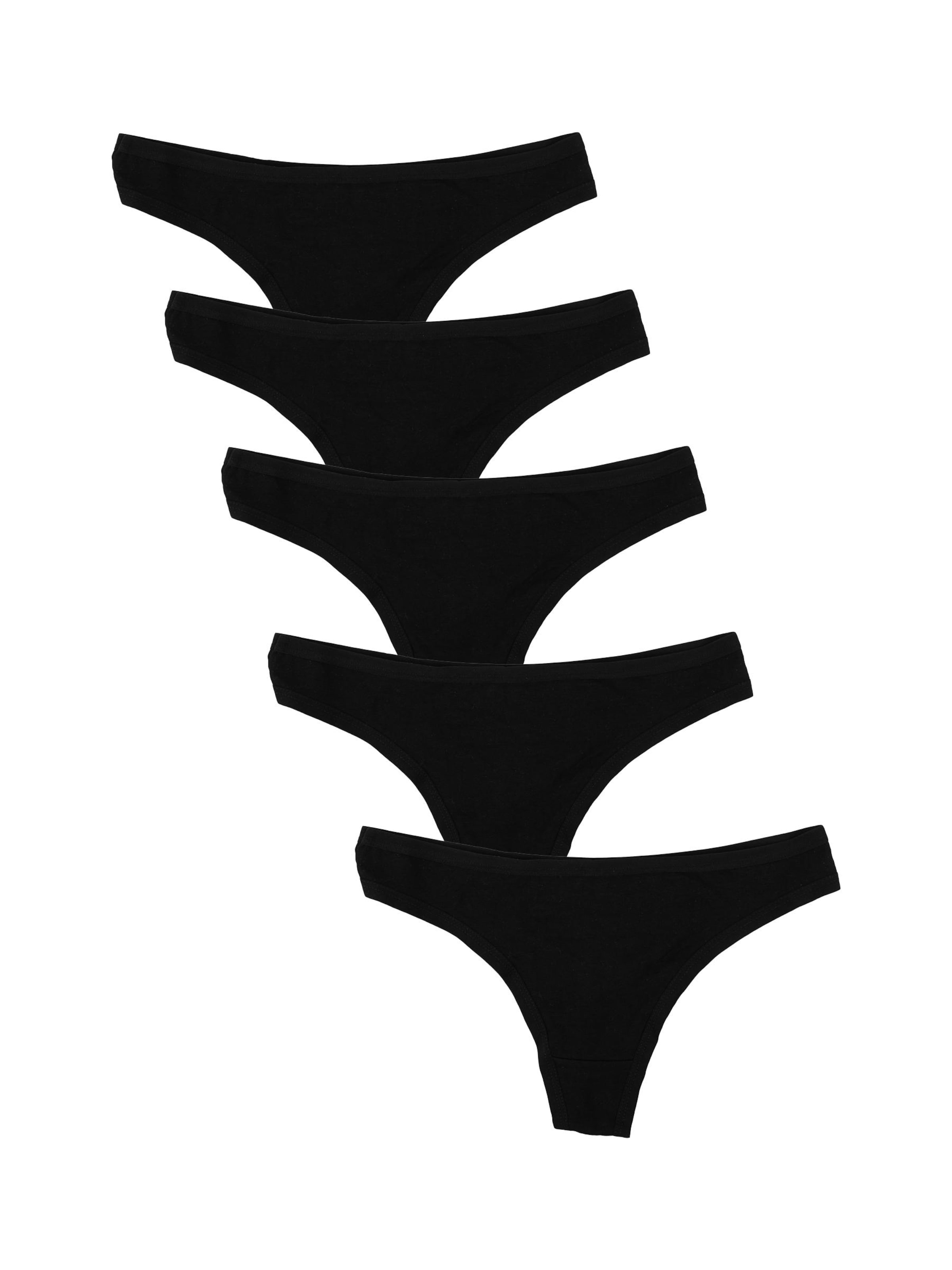 Maxte String 'BASIC MAX String Tanga 5er Pack'‌‌‌ in Schwarz: Vorderseite