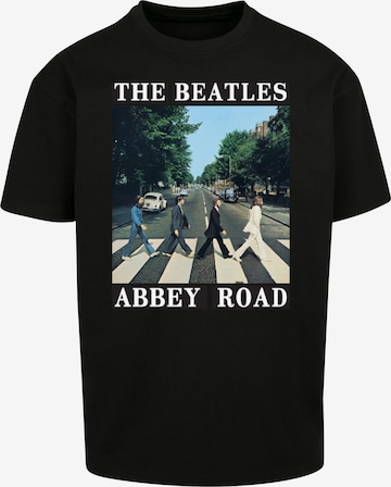 F4NT4STIC Shirt 'The Beatles Band Abbey Road' in Schwarz: predná strana