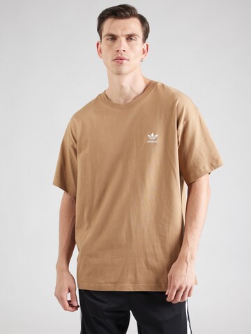 ADIDAS ORIGINALS Футболка 'Trefoil Essentials' в Коричневый: спереди