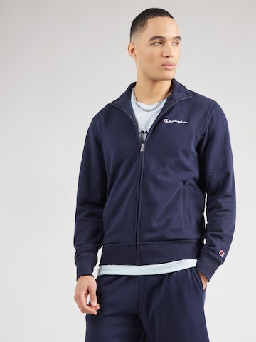 Veste de survêtement Champion Authentic Athletic Apparel en bleu : devant