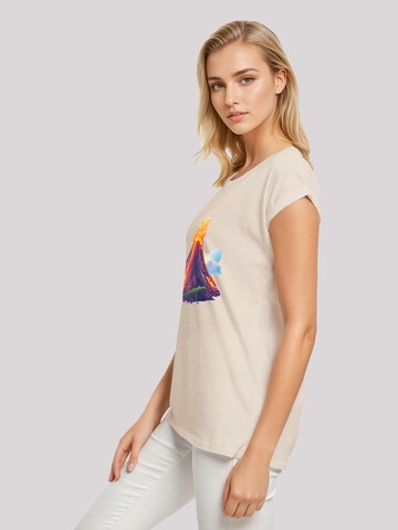 T-shirt 'Vulkanausbruch' F4NT4STIC en beige