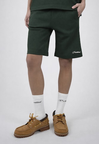 Loosefit Pantalon 'Lazy Riviera' Prohibited en vert