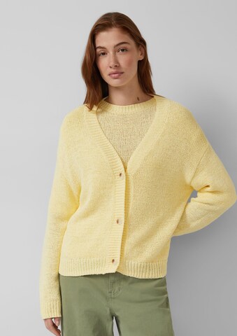 s.Oliver Strickjacke in Gelb: Vorderseite