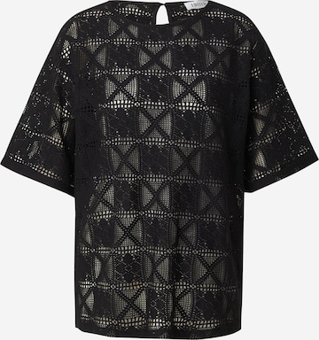 juoda EDITED Marškinėliai 'Xally': priekis