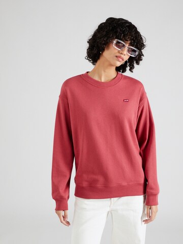 LEVI'S ® Sweatshirt 'Standard Crew' in Rood: voorkant