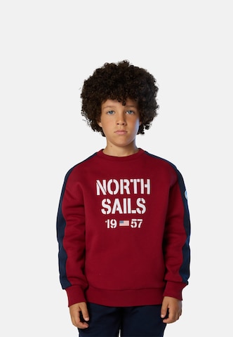 North Sails Sweatshirt in Rot: Vorderseite