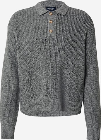 Abercrombie & Fitch Пуловер в сиво: отпред