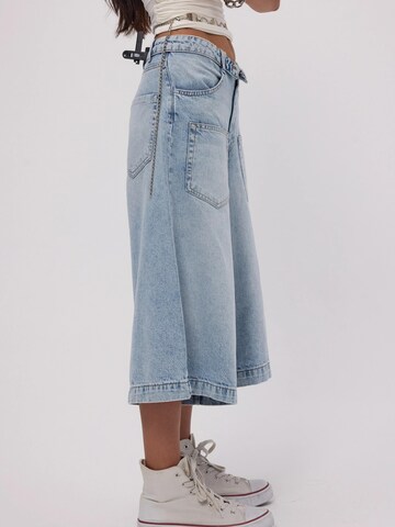 IT'S BASIC Baggy Jeans 'SUPER BAGGY BERMUDA SHORT'‌‌ in Blau