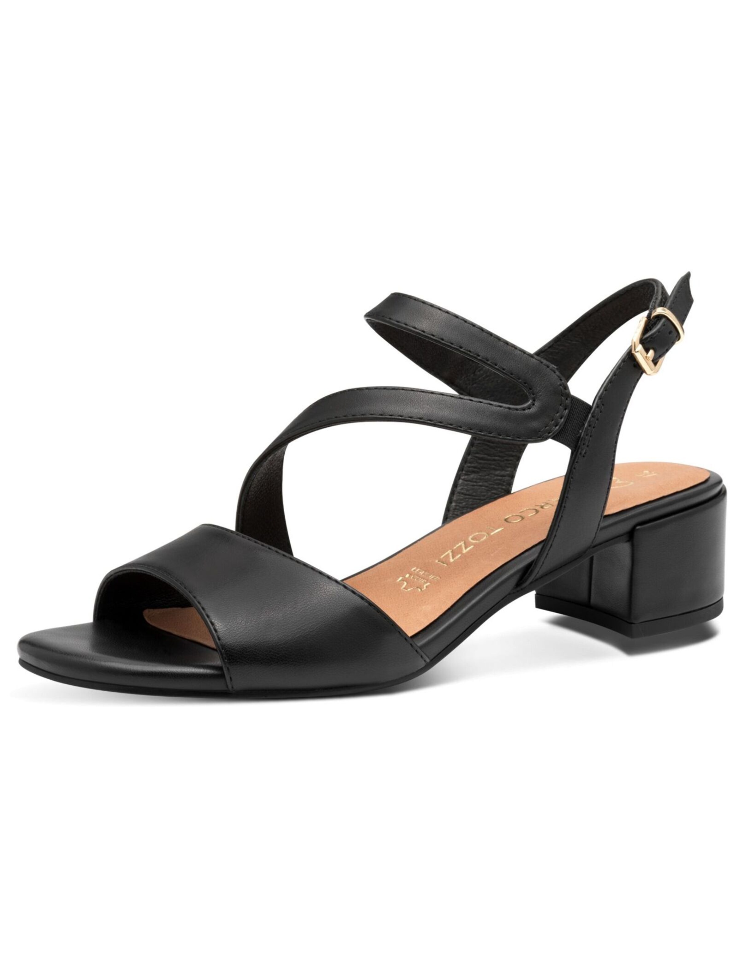 MARCO TOZZI Strap Sandals in Black: front