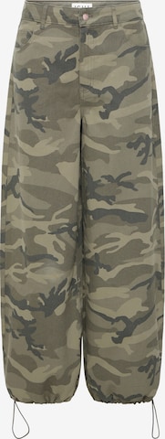 Wide Leg Pantalon 'IHXCARMOCA' ICHI en vert : devant