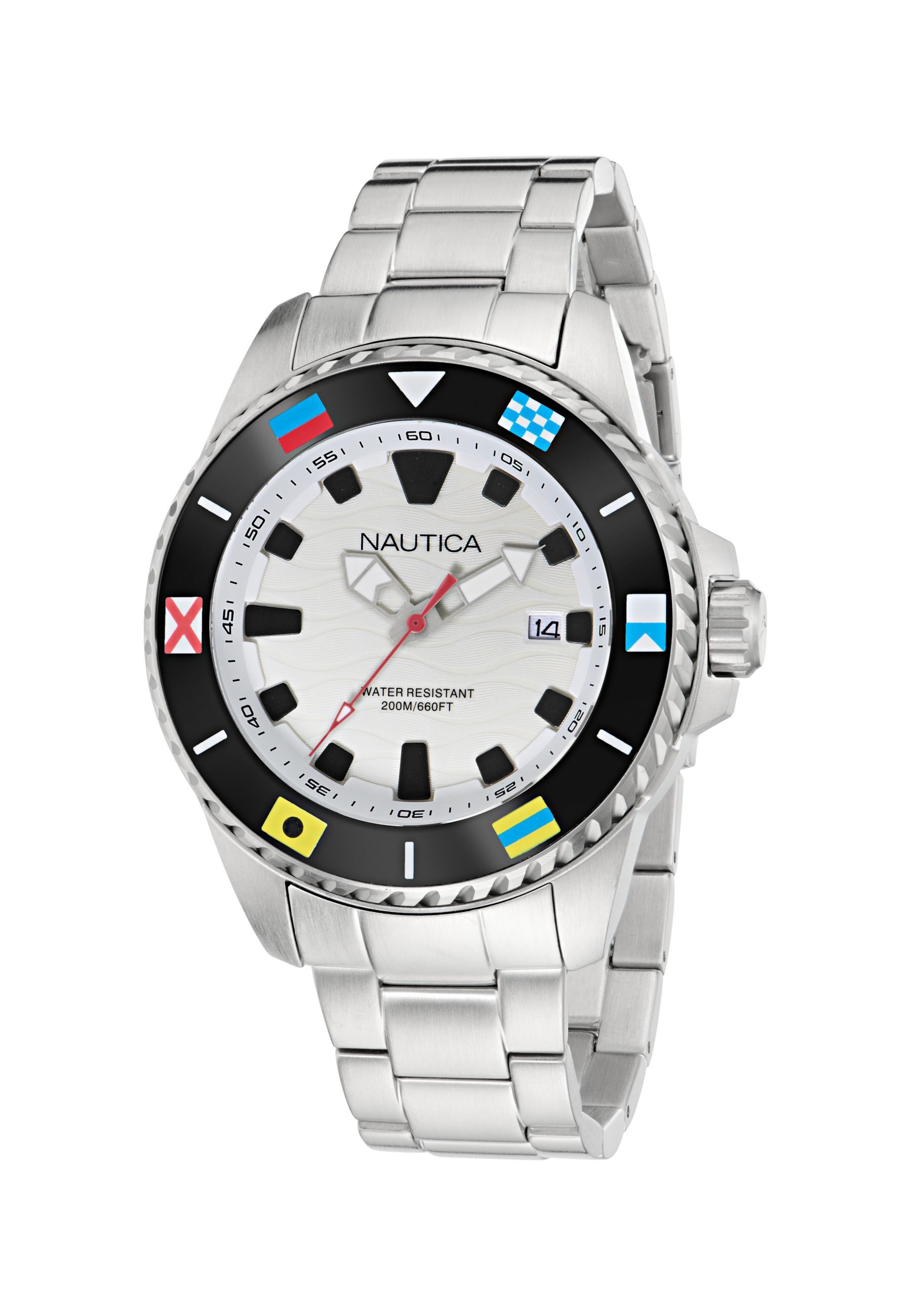 Montre à affichage analogique NAUTICA en argent