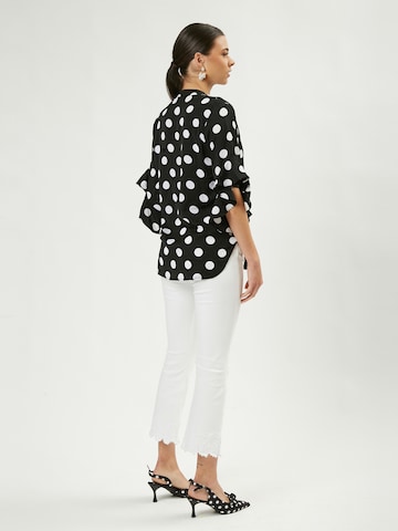 Influencer Blouse in Zwart