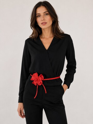 COLLEZIONE ALESSANDRO Belt 'Blüte' in Red
