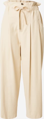 Regular Pantalon à plis 'CASIMIR' Vanessa Bruno en beige : devant