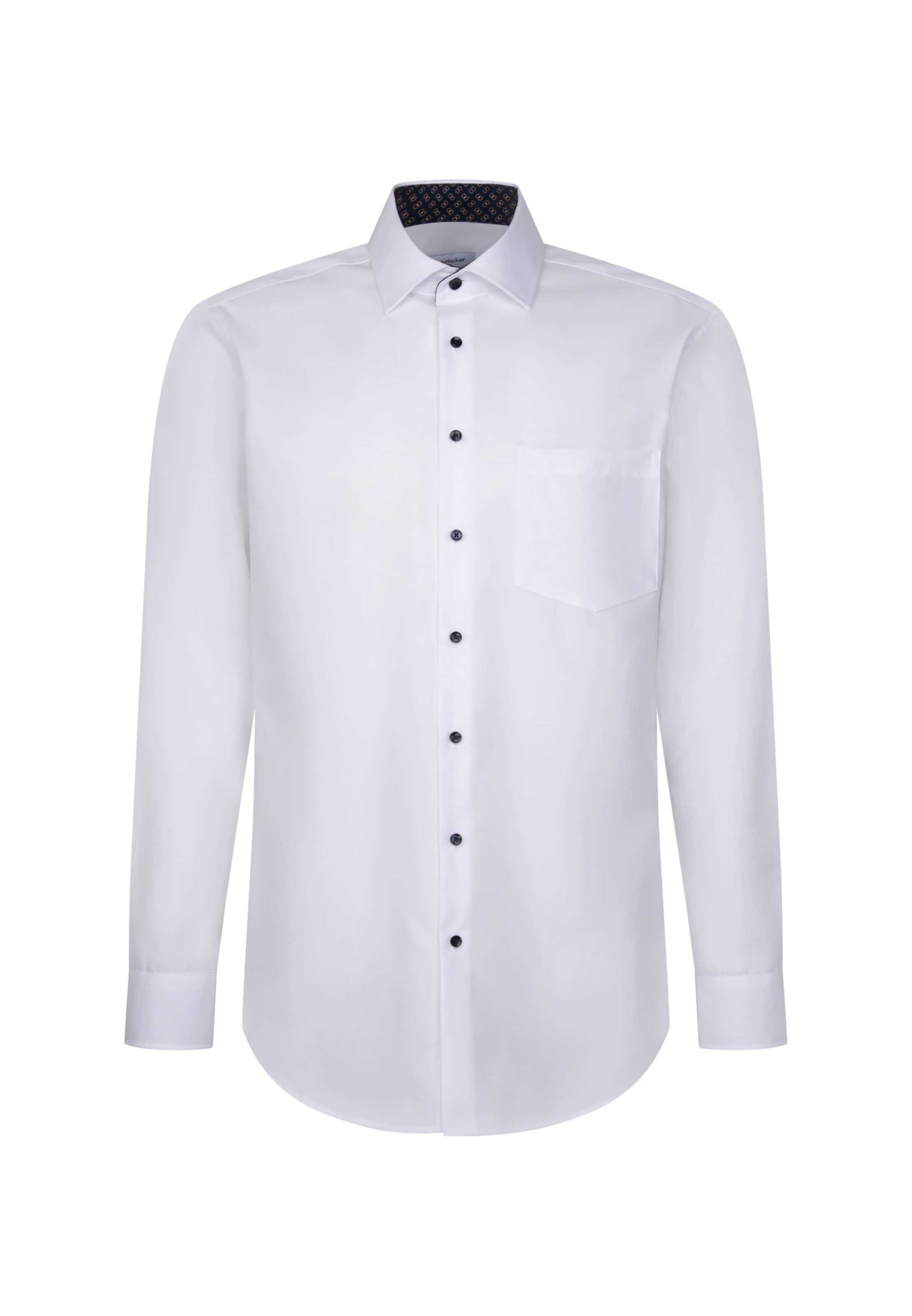 SEIDENSTICKER Business shirt 'Schwarze Rose' in White, Item view
