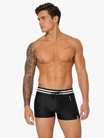 BIMONI Board Shorts in Black: front
