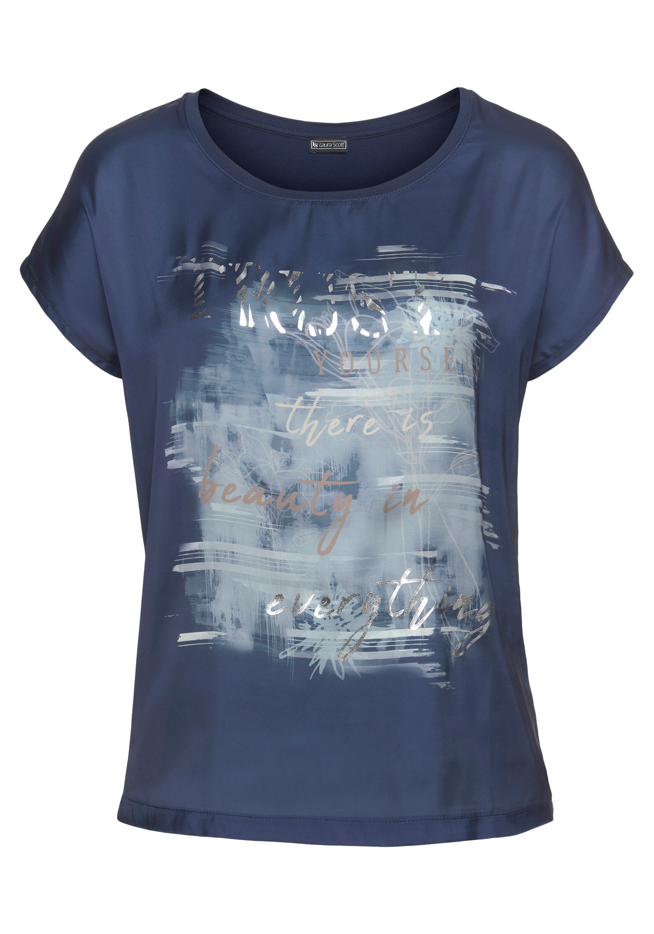 LAURA SCOTT Shirtbluse in Blau: Vorderseite