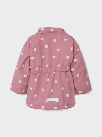 NAME IT Between-Season Jacket 'Daisy Flower' in Pink